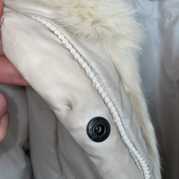 Geniune Vintage MACKAGE Women's Duck Down Winter Coat with Rabbit Fur Trim - Picture 12 of 12